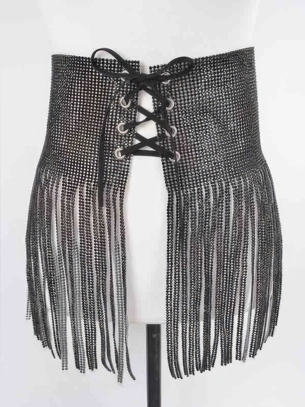 Rhinestone Fringe Belt